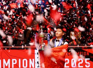 斯诺克英锦赛种子名单：共5名中国选手，赵心童2号、丁俊晖9号