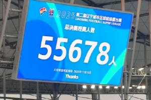 朱艺：辽超总决赛5.5万人，系今年苏超外观众人数最高的业余比赛
