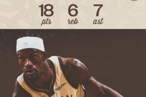 能量遍布整个球场！砍下18+6+7的巴特勒被评为本场勇士最佳