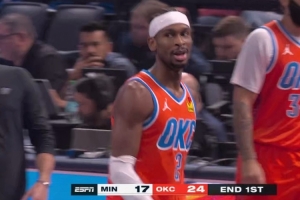 都挺离谱！首节森林狼全队罚球10中4 雷霆则是零罚球