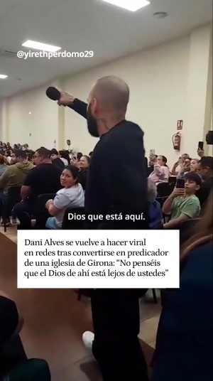 慷慨激昂！阿尔维斯成为传教士后传教：上帝就在我们身边