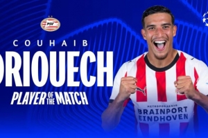 埃因霍温前锋：替补出场打进两球就像做梦，我会反复观看本场比赛