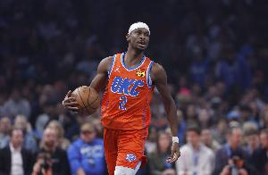 还没发力！亚历山大半场11中4拿到12分1板3助