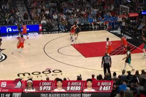 来了他来了！杨瀚森第二节初直接登场