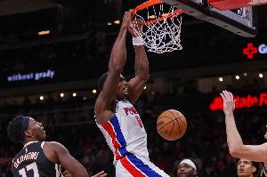 场均19.5分11.8板！明天活塞迎战老鹰 杜伦大概率出战比赛