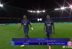 欧冠半场巴黎0-2落后拜仁